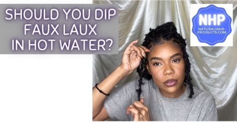 Dipping faux locs in hot water can soften stiff crochet faux locs quickly. See how to keep faux locs from unraveling & seal faux locs w/ glue & burning fire... How To Soften Faux Locs, Natural Dreadlocks, Crochet Faux Locs, Faux Locks, Kanekalon Hairstyles, Marley Hair, Burning Fire, Natural Hair Care Tips, Water Can