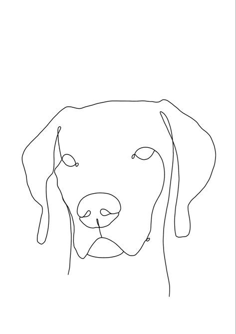 Weimaraner dog one line, draw, tattoo Dog Outline Tattoo Silhouettes, Vizsla Tattoo, Weimaraner Tattoo, Dog Face Tattoo, Dog Line Art Tattoo, Small Dog Tattoos, Silhouette Embroidery, Draw Tattoo, Line Art Tattoo