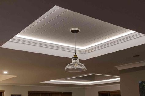 How Much Does Recessed Lighting Cost in 2023? | Checkatrade Types Of Recessed Lighting, Installing Led Strip Lights, Recessed Lighting Layout, Installing Recessed Lighting, Led Recessed Ceiling Lights, Can Lighting, Recessed Ceiling Lights, Tray Ceiling, False Ceiling Design