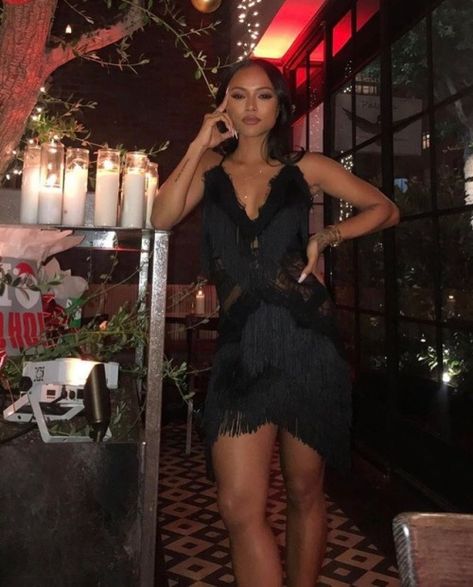 Old Pics, Karrueche Tran, Prom Queen, Picture Inspiration, Christina Milian, Miami Fashion, Fringe Dress, Runway Models, Body Skin