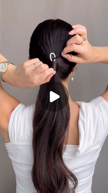 Hide Hair Tie With Hair, Hair Hack, Hairstyle Tutorials, July 15, Simple Tricks, Hair Tie, Hair Updos, Summer Hairstyles, Stylish Nails