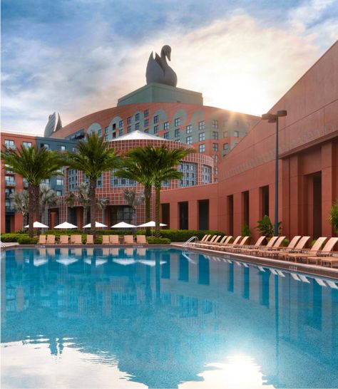 Swan Hotel Disney World, Dolphin Activities, Spa Games, Dolphin Photos, Disney Tickets, Disney Hotels, Orlando Vacation, Disney Resorts, Beach Activities