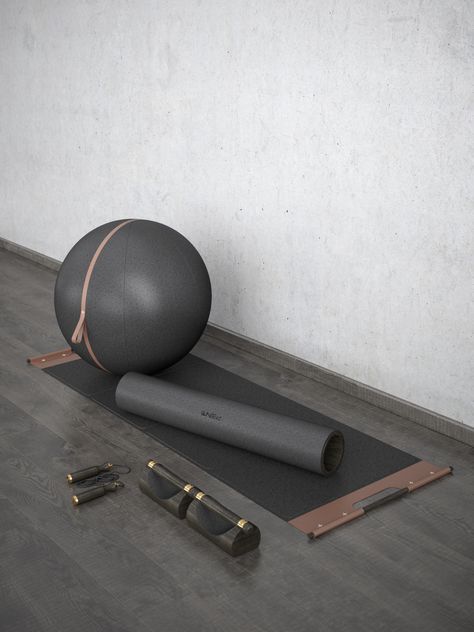 Wellness Accessories, Workout Room Decor, Luxury Fitness, Luxury Gym, Workout Room Home, Fitness Ball, Exercise Balls, Gym Mat, Hotel Gym