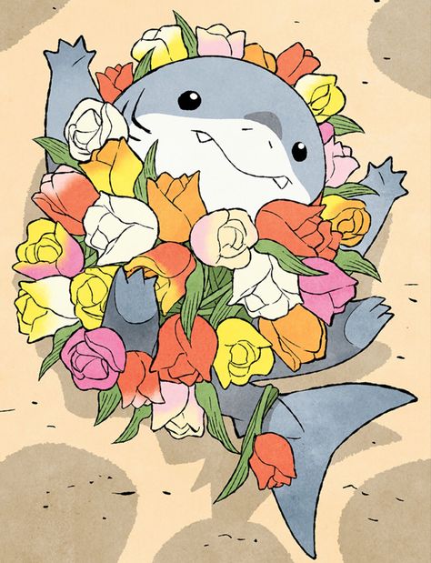 Land Shark, The Shark, Comics, On Twitter, Twitter, Flowers