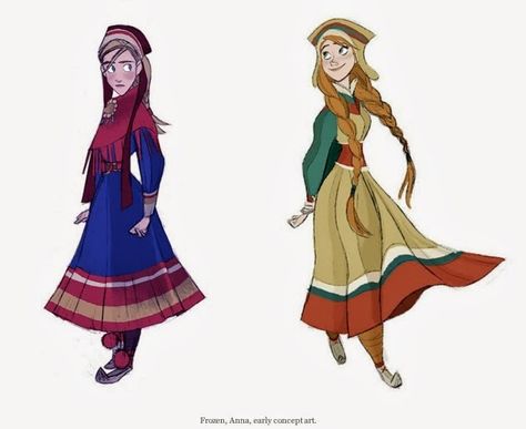 Anna Concept Art, Disney Characters Frozen, Frozen Concept Art, Disney Characters Costumes, Frozen Art, Frozen Characters, Disney Concept Art, Hans Christian, Disney And Dreamworks