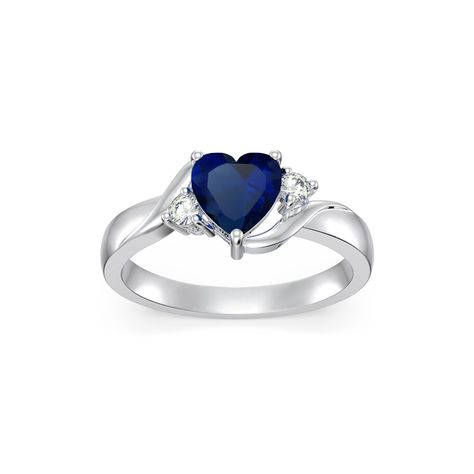 PRICES MAY VARY. 💙【Design Inspiration】💙The design of the September birthstone ring is inspired by the beautiful meaning of birthstones. 12 months have corresponding birthstone colors, so everyone will have their own lucky birthstone, wear this birthstone ring and let it bring you health, luck and happiness. 💙【Sapphire Ring Size】💙Heart shaped birthstone rings are available in sizes 4-8. The sapphire is 7mm in diameter and dazzling. Weight: 3g. 💙【925 Sterling Silver Material】💙The blue gemsto Silver Rings With Blue Stones, Blue Diamond Promise Ring, Promise Ring Silver, Sterling Silver Birthstone Ring, Birthstone Promise Rings, Promise Jewelry, Silver Promise Rings, Heart Promise Rings, Moss Agate Ring