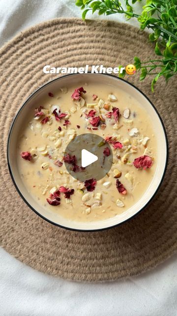 Caramel Kheer Recipe, Milk Deserts, Jain Food, Jain Recipes, Kheer Recipe, Caramel Pudding, Recipes Snacks, Sweet Dishes Recipes, Quick Recipes Snacks