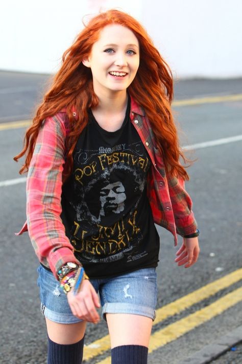 Janet Devlin, Red Hair Freckles, Ethereal Essence, Shades Of Red Hair, Rising Tide, Red Heads, Red Head, Tv Characters, Ginger Hair