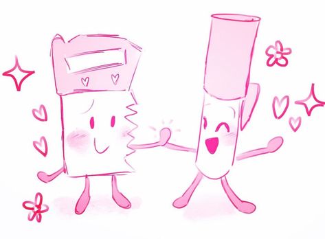 CHERI ♡ on Instagram: “DID EVERYONE FORGET ABT THEM?? #bfdi #bfbsaw #bfbpen #bfb” Match X Pencil, Pencil X Match, Bfdi Pencil, Pen Bfdi, Nobody Loves Me, Byakuya Togami, Objects Show, Cursed Objects, Object Show Characters