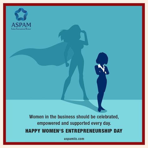 On this Women's Entrepreneurship Day, let's stop referring to the "businessman" solely. Instead, call people in business businesspeople and spread equality. Let's also remind all the wonderful women out there: The key to success is to start before you are ready #happywomenentrepreneurshipday #womenentrepreneurshipday #shemeansbusiness #femaleentrepreneur #herbusiness #womeninbusiness #aspam #ASPAMiis #education #uaeschools #educational #schooling Women Entrepreneur Day, Women Entrepreneurship, The Key To Success, Key To Success, International School, Happy Women, Female Entrepreneur, Ladies Day, Business Man