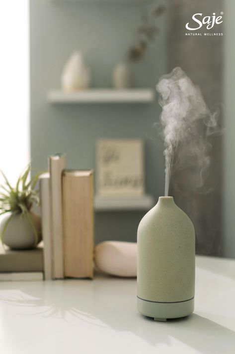 Design-forward diffusers use ultrasonic vibrations to create negative ions, emulating nature’s mood-boosting effects. Smell Hacks For Home, Smell Good Products, Hacks For Home, Aromatherapy Humidifier, Home Smell, Essential Oil Bottles, Candle Diffuser, House Smells, Diffuser Blends