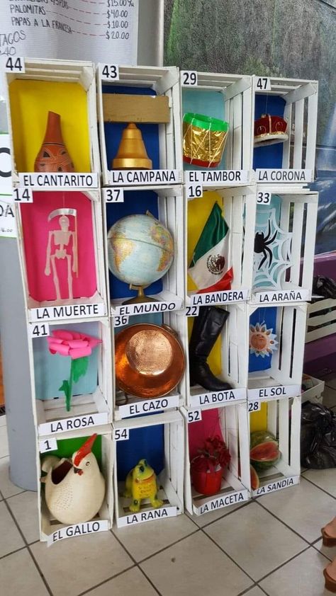 Así la lotería que se hizo para el salón de Emilio 😍 Loteria Party Ideas Decoration Diy, Diy Loteria Party Decorations, Loteria Decorations Ideas, Loteria Themed Party, Mexican Independence Day Decorations, Mexican Loteria Party Ideas, Loteria Centerpiece Ideas, Loteria Decorations, Loteria Party Ideas Outfit