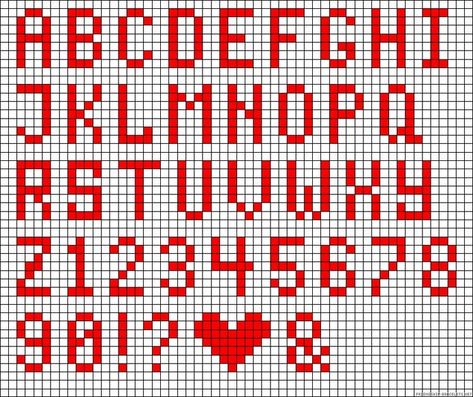 Alphabet Stitch, Pixel Letters, Crochet Alphabet, Crochet Letters, Cross Stitch Alphabet Patterns, Cross Stitch Fonts, Cross Stitch Letters, Letters Alphabet, Diy Friendship Bracelets Patterns