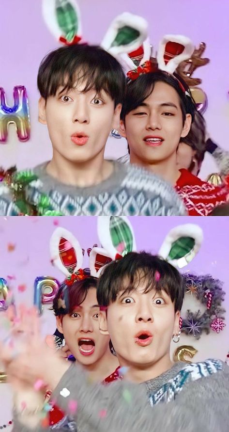 Taekook Wallpaper, Bts Christmas, Tae Kook, Amazing Facts For Students, Bts Maknae Line, Bts Taekook, Vkook Fanart, Bts Vkook, Jeon Jungkook Photoshoot