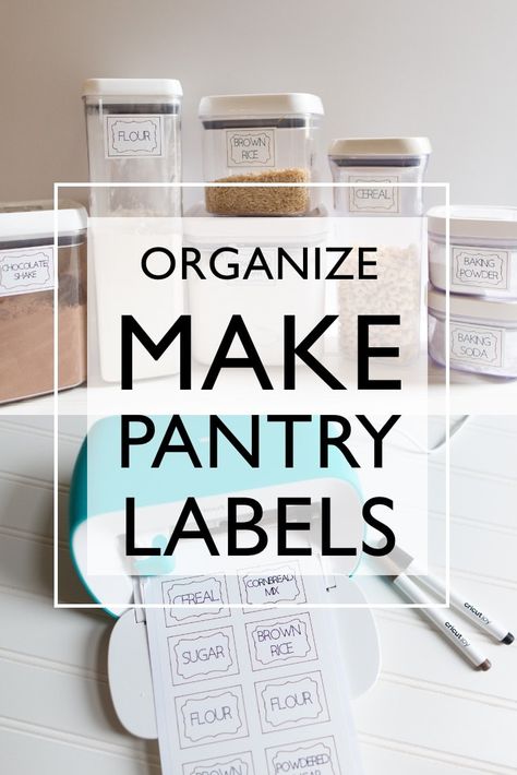 How to Make Pantry Labels with Cricut Joy - 3 Easy Tutorials Labels With Cricut, Circut Joy, Cricket Joy, Making Labels, Beautiful Pantry, Cricut Hacks, Label Ideas, Cricut Expression, Diy Labels