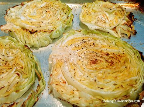 I have rediscovered cabbage as a veggie in this Cabbage Steak recipe. I mean, I’ve had cabbage before….you know, coleslaw or with potatoes and corned beef on St. Patties . The Cabbage Steaks recipe has vaulted cabbage into a whole new food realm for me. (Not that one should ‘sling the slaw’. Ahem.)  It was … Cabbage Steak, Baked Cabbage Steaks, Cabbage Steaks Recipe, Cabbage Wedges, Grilled Cabbage, Baked Cabbage, Cabbage Steaks, Roasted Cabbage, Grilled Steak Recipes