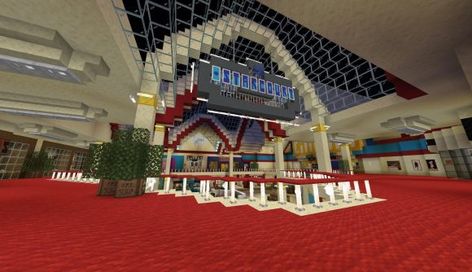 Minecraft Mall Ideas, Minecraft Stranger Things, Stranger Things Minecraft, Starcourt Mall, Minecraft Town, City Ideas, Stranger Things Season 3, Looking For Friends, Minecraft City