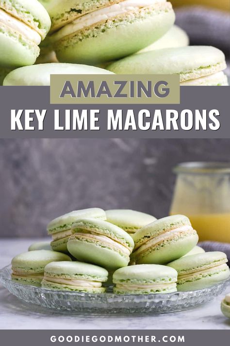 Macaroon Party, Key Lime Macarons, Gluten Free Key Lime, Party Cookies Recipe, Lime Macarons, Key Lime Curd, Key Lime Buttercream, Lime Buttercream, Food Gadgets