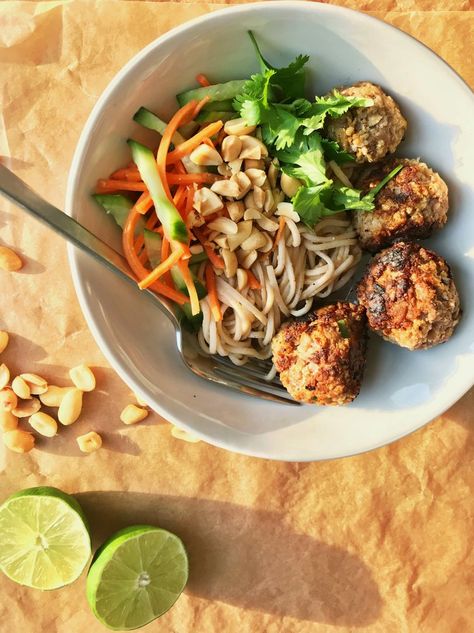 Bahn Mi Noodle Bowls — Audrey Akin Buckwheat Soba Noodles, Food Savoury, Bahn Mi, Epicure Recipes, 2024 Recipes, Lime Vinaigrette, Cooking For A Crowd, Dinner Bowls, Banh Mi