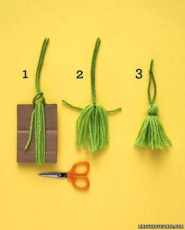 http://lc.pandahall.com/craft-ideas/4627.html Make Tassels, Tassel Ornament, Penanda Buku, Inspiration Painting, Diy Tassel, Navidad Diy, Diy Projects To Try, Diy Christmas Ornaments, Yarn Crafts