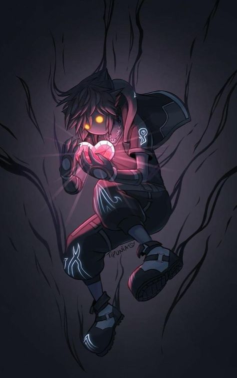 Heartless Sora Kingdom Hearts, Kingdom Hearts Heartless Wallpaper, Anti Sora Fanart, Anti Sora Kingdom Hearts, Kingdom Hearts Sora Wallpaper, Anti Form Sora, Heartless Drawing, Sora Tattoo, Anti Sora