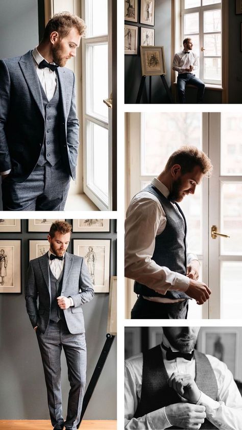 Location For Photography, Groomsmen Poses With Groom, Wedding Groom Pictures, Groom Wedding Prep Photos, Groom Portraits Groomsmen, Groom Posing Ideas, Mens Wedding Photos, Groomsman Poses Photo Ideas, Groom Wedding Portraits