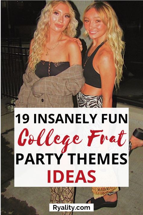 I love the frat party outits on the list! It would be so fun to put together an outfit for a colors theme Frat Party Themes, Anything But A Cup, Frat Party Outfit, Party Themes Ideas, Medieval Theme, Frat Party, Shotgun Wedding, Frat Parties, Themes Ideas