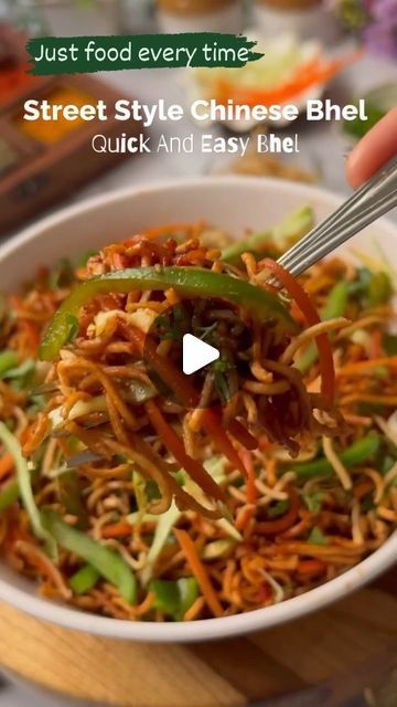 Just food every time on Instagram: "Street Style Chinese Bhel | Quick And Easy Recipe
.
.
Follow @justfood_everytime539
Follow @chef_lifeart
Ingredients
Noodles - 2 cup
Cabbage - 1/2 cup
Capsicum - 1/2 cup
Carrot - 1/2 cup
Schezwan Chutney - 2 tbsp
Tomato Sauce - 1 tbsp
Soy Sauce - 1 tbsp

#yummy #yum #healthy #chinese #food #Monsoon #foodblogger #food #foodie #healthyfood #foodpics #yumm #yummy #delicious #cooking #trending #viralreels #viral #foodlover #instafood #foodism #yummyfood #yummyyummy #réel #lunchbox #breakfast #reelsinstagram #reelindia #yummylicious" Chinese Bhel Recipes, Healthy Chinese Food, Chinese Bhel, Bhel Recipe, Schezwan Chutney, Adorable Food, Healthy Chinese, Everyday Food, Chinese Food