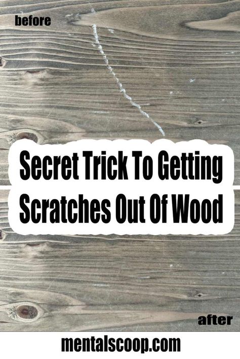 Secret Tricks To Getting Scratches Out Of Wood - Mental Scoop Zipper Problems, Wood Fillers, Scratched Wood, Sugar Bread, Fake Wood, Antique Woodworking Tools, Wood Repair, Wood Steps, Diy Cleaning Solution