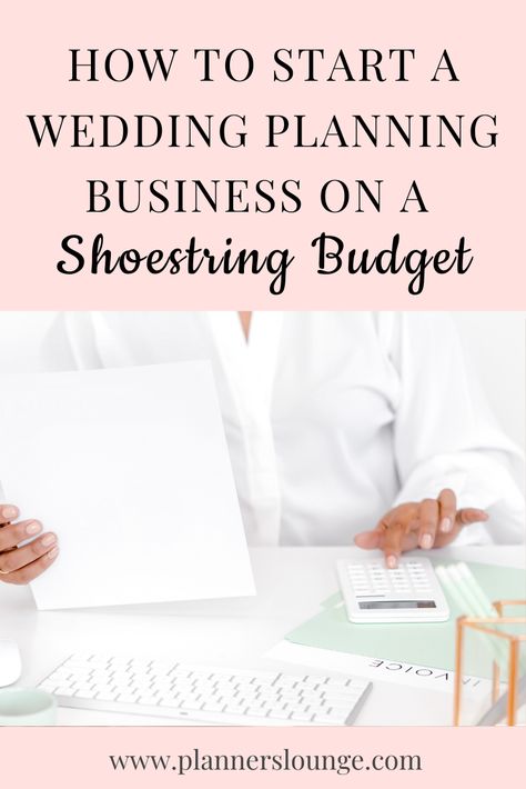 How to Start a Wedding Planning Business on a Shoestring Budget Wedding Planner Job, Wedding Business Ideas, Wedding Planner Career, Wedding Planner Website, Business To Start, Wedding Planner Business, Wedding Planning Business, Wedding Consultant, Planning Business