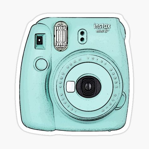 Camera Sticker, Instax Camera, For Sale, Blue