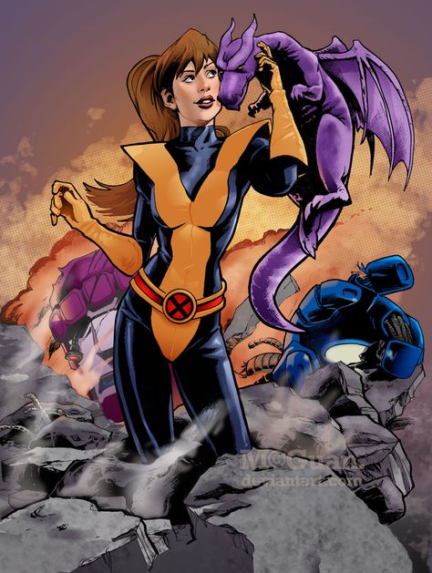 KITTY PRYDE BEFORE THEY RUINED HER!!!  A Girl and Her Pet Dragon by *mcguan on deviantART Marvel Mutants, Men Pictures, Kitty Pryde, Manga Studio, Pet Dragon, Arte Dc Comics, Uncanny X-men, Marvel Comics Art, Marvel Girls