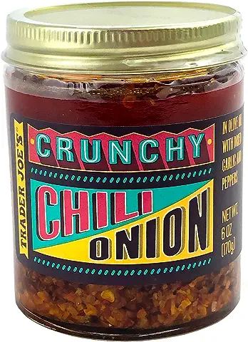 Trader joe’s Chili Onion Crunch Garlic Chili Crunch Oil, Onion Crunch Chicken, Chili Crunch Oil, Chili Onion Crunch, Savory Seasoning, Chili Crunch, Dried Garlic, Easy Dumplings, Chili Oil Recipe