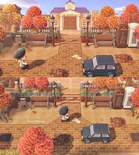 Farm Acnh, Resident Services, Horizon City, Aqua Inspiration, Cottagecore Animal Crossing, Fall Cottagecore, Small Entrance, City Island, Island Theme