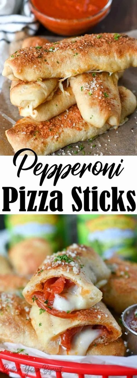 Pepperoni Pizza Sticks, Pizza Sticks, Quick And Easy Appetizers, God Mat, Dinner Appetizers, Health Dinner Recipes, Easy Appetizer Recipes, Trail Mix, Deep Dish