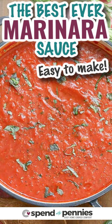 Slow Cooker Pasta Sauce, Make Tomato Sauce, Best Marinara Sauce, Easy Marinara Sauce, Homemade Meat Sauce, Easy Pasta Sauce, Marinara Sauce Recipe, Pasta Sauce Homemade, Marinara Sauce Homemade