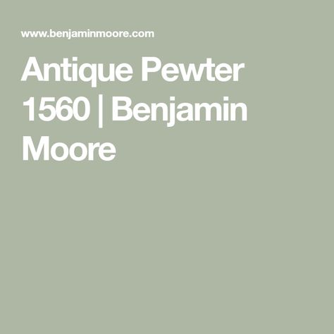 Antique Pewter 1560 | Benjamin Moore Benjamin Moore Antique Pewter, Pewter Benjamin Moore, Modern Rustic Cabin, Pewter Paint, Elizabeth House, Touch Of Gray, Benjamin Moore Colors, Kitchen Diy, Kitchen Reno