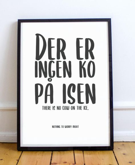 Idioms Posters, Swedish Quote, Swedish Quotes, Periodic Table Poster, Scandinavian Poster, When Life Gets Hard, Funny Posters, Kitchen Posters, Quote Poster