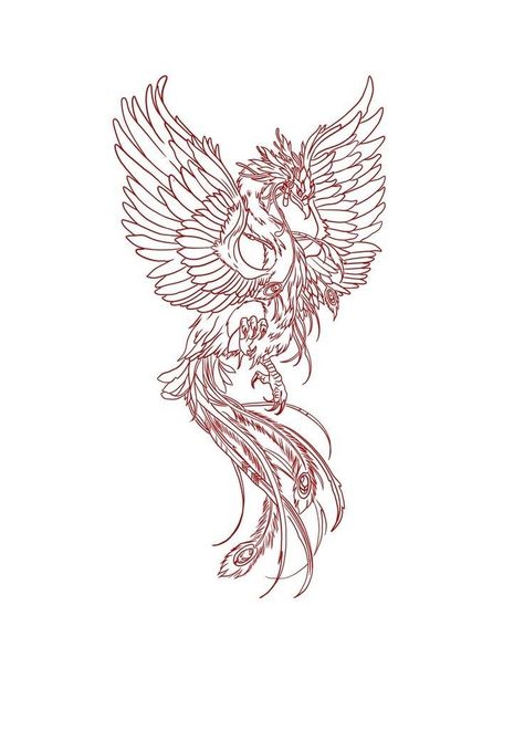 Phoenix Tattoo Women, Tato Grunge, Phoenix Back Tattoo, Phönix Tattoo, Phoenix Tattoo Design, Tattoo Board, Dope Tattoos For Women, Tattoo Women