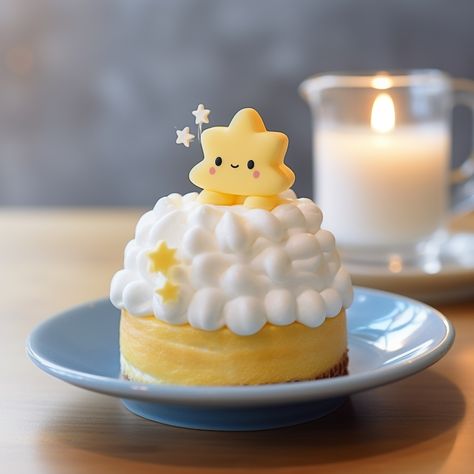 Image Postres Cute, Cute Desserts Aesthetic, Deserts Aesthetic, Cute Pastries, Bunny Desserts, Kawaii Desserts, Cute Sweets, Kawaii Sweets, Cake Cafe