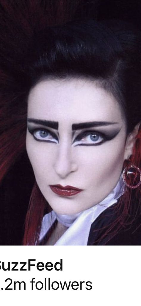 Siouxsie Sioux 80s, Goth Magazine, Trad Goth Makeup, Goth Prom, Vintage Makeup Looks, Goth Club, 80s Goth, Siouxsie Sioux, Tv Talk Show