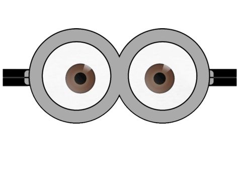 Minion Goggles Printable Free, Minion Goggles, Minions Eyes, Eye Stencil, Praetorian Guard, Minions Images, Minion Costumes, Bass Clef, Png Hd