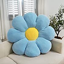 Plant Pillows, Preppy Aesthetic Room, Flower Floor, Daisy Pillows, Plush Flower, Pillow Flower, Plush Chair, Desks Office, Shaped Pillow