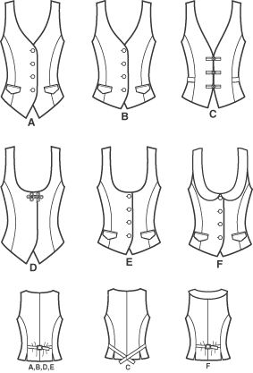 Click to magnify/shrink Waist Coat Women Outfits, Suit Vest Pattern, Waistcoat Woman Outfit, Waist Coat For Women, Vest Pattern Sewing, Tops Sewing Patterns, Women Waistcoat, Waistcoat Pattern, Vest Patterns