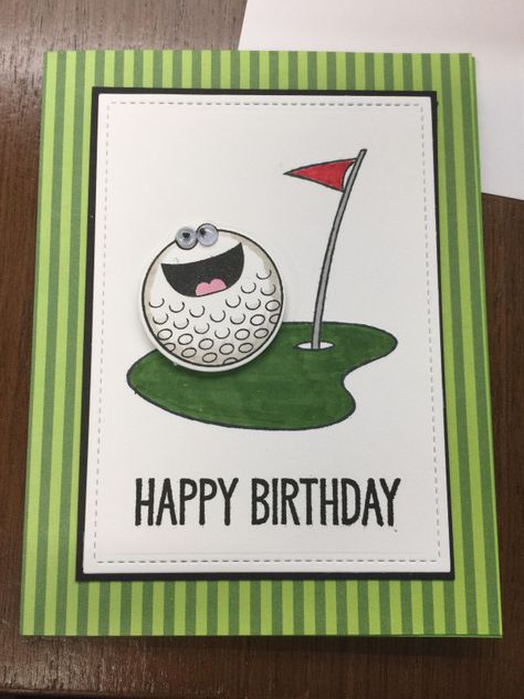 Golf Birthday Card Golfing Birthday Cards For Men, Golf Birthday Card Ideas, Golf Birthday Cards Handmade, Golf Cards For Men, Golf Cards Handmade, Scott Mitchell, Birthday Golf, Golf Birthday Cards, Cards For Men