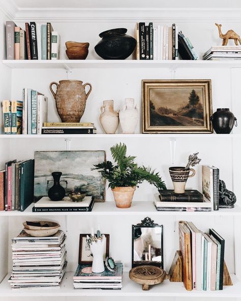 Decoration Inspiration, Shelf Styling, Boho Interior, Interior Inspo, My New Room, Home Fashion, Shelf Decor, 인테리어 디자인, House Inspiration