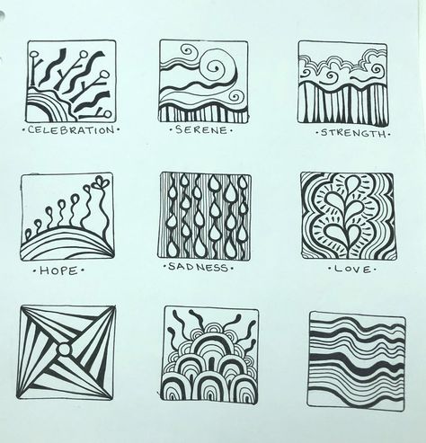 Mood Lines Art, Line Principle Of Design, How To Draw Fractals, Emotions Through Lines Art, Organic Shapes Drawing, Elements Of Design Shape, Nonobjective Art, Textile Pattern Design Fashion, Perspective Drawing Lessons