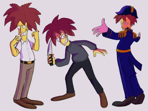 The Simpsons Sideshow Bob, Sideshow Bob Fanart, The Simpsons Fanart, Simpsons Fanart, Bob Patiño, Sideshow Bob, Bart Simpson Art, Simpsons Funny, Simpsons Characters