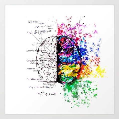 Dichotomy Art, Neurology Art, Theory Of Everything, Brain Tattoo, Brain Logo, Brain Art, 5 Anime, Human Brain, Logo Images