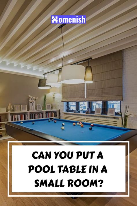 Depending on how big your room is, if you want to get a full-size pool table, your room should be at least 15 feet by 13 feet to prevent striking behind when someone uses the pool cue. Pool Table Living Room Ideas, Small Pool Table Room, Pool Table In Living Room Ideas, Small Pool Table Room Ideas, Pool Table Room Ideas, Small Pool Table, Pool Room Ideas, Pool Table Sizes, Brown Leather Furniture